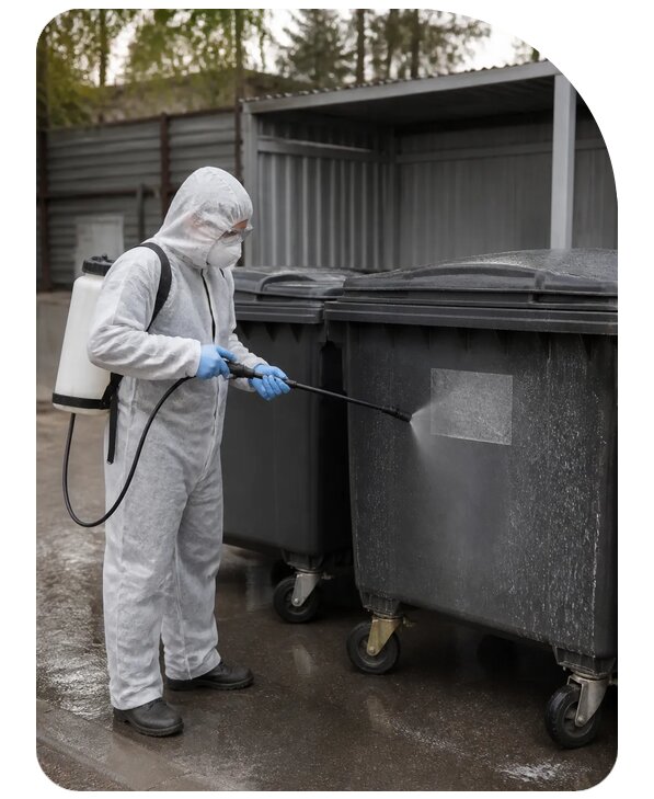 Санобработка мусорных контейнеров в Великих Луке по цене от 1034 р. | Сенат-Вкл